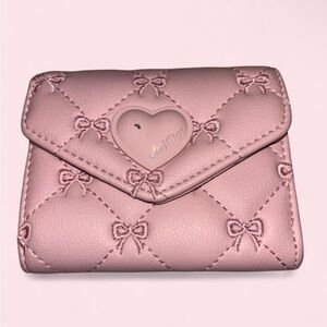 Luv Betsey Heart Pink Quilted Wallet